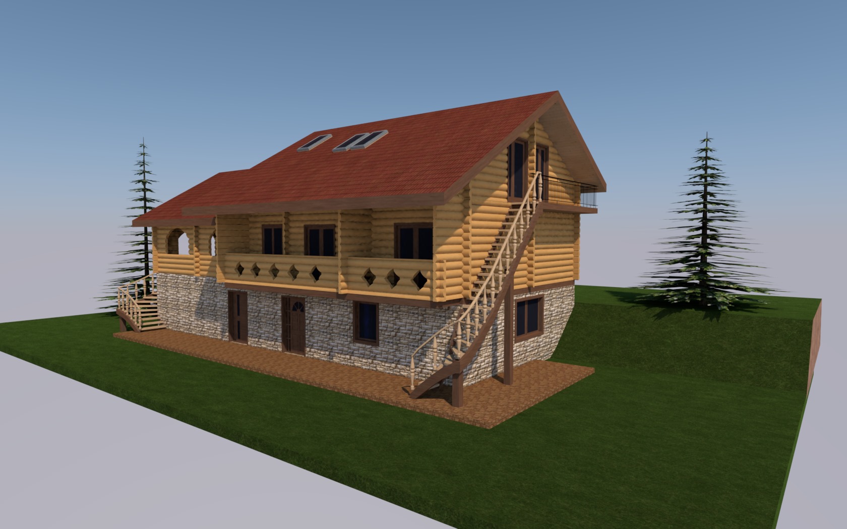 wooden house project