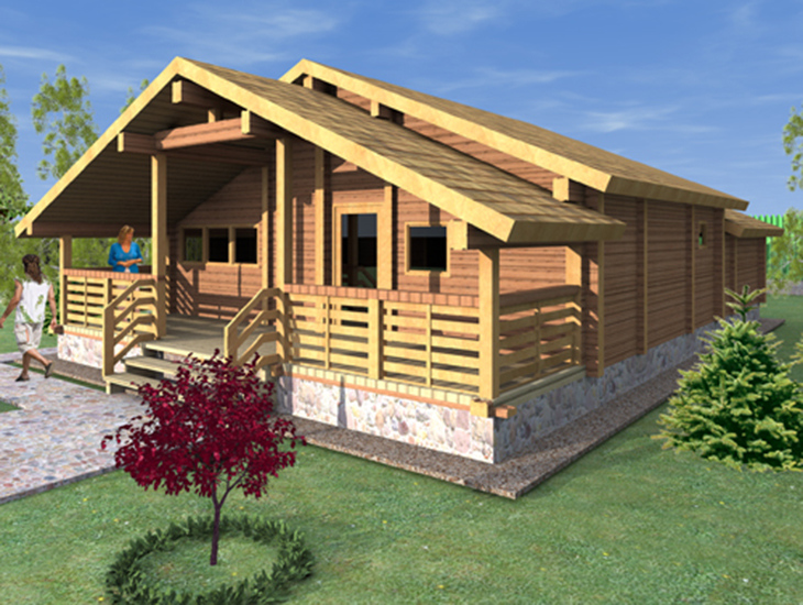 wooden house 101m2