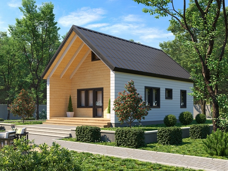 деревянный дом 95м²