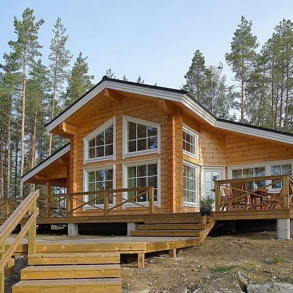 деревянный дом 96м²
