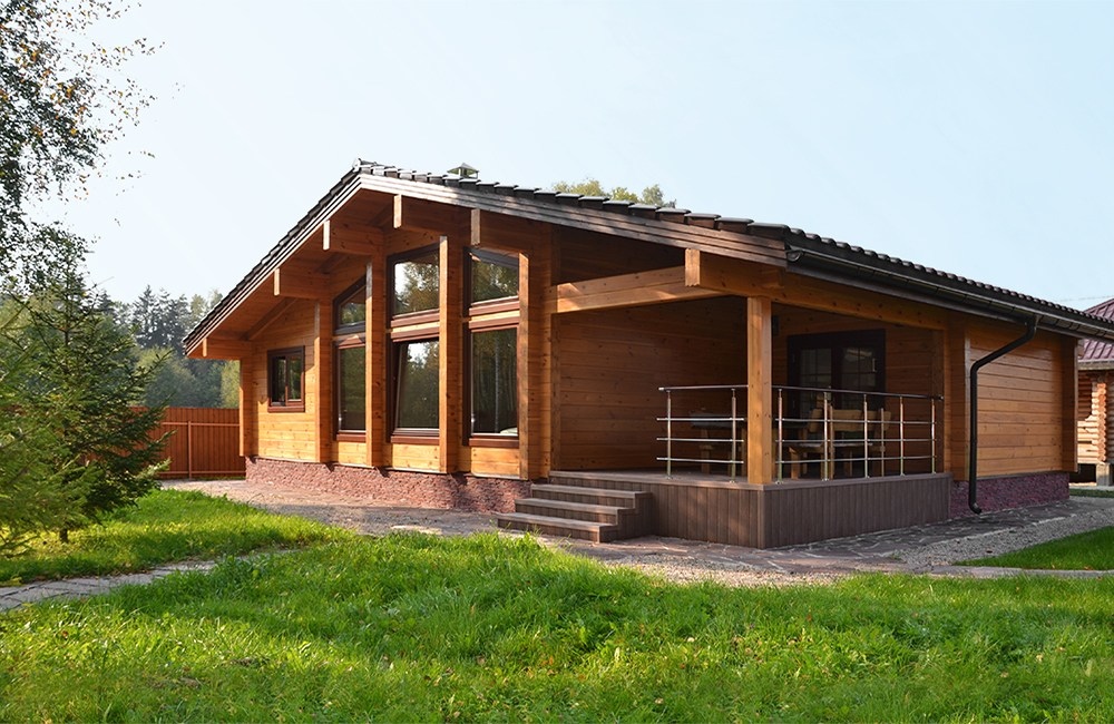 деревянный дом 100м²