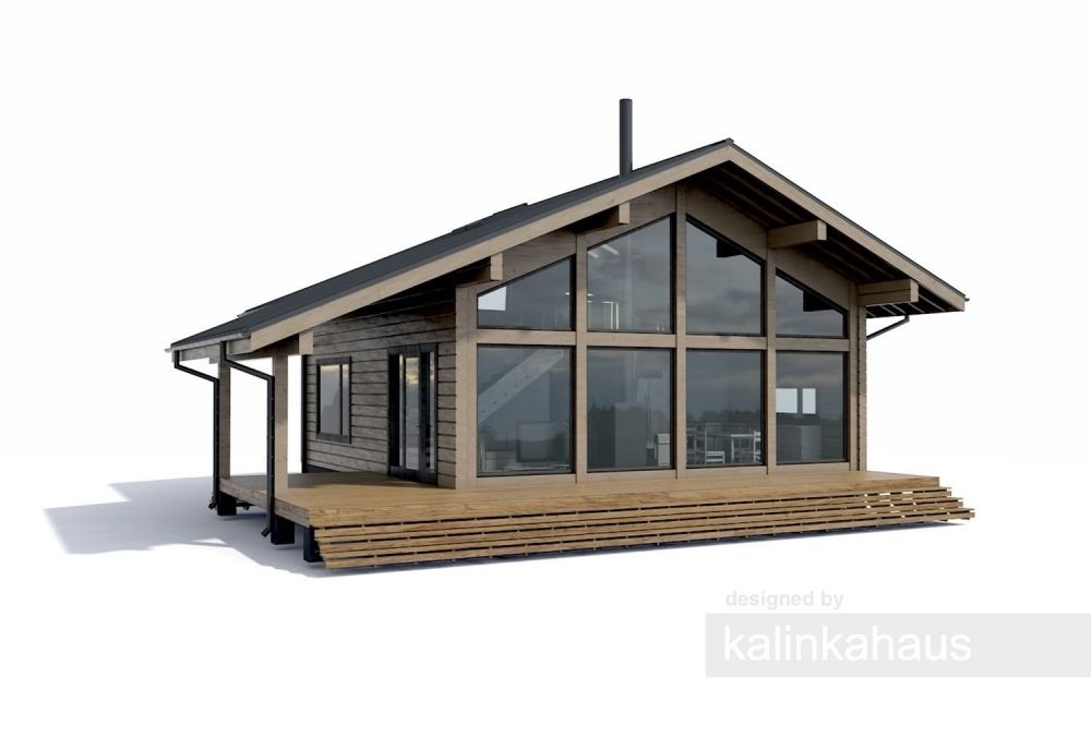 деревянный дом 99m² + 38.8m² терраса