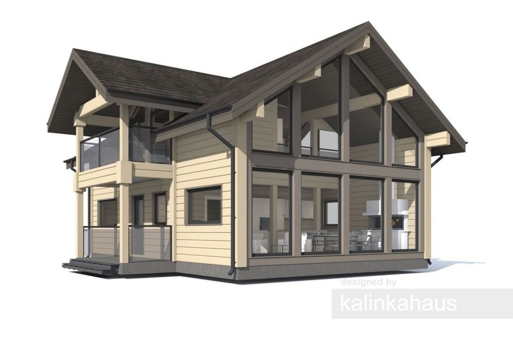 wooden house 149m² + 7.8m² terrace