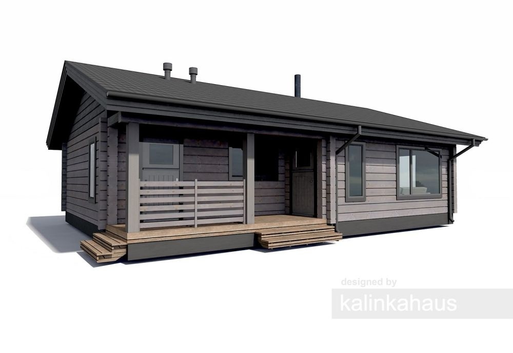 wooden house 78m² + 9.54m² terrace