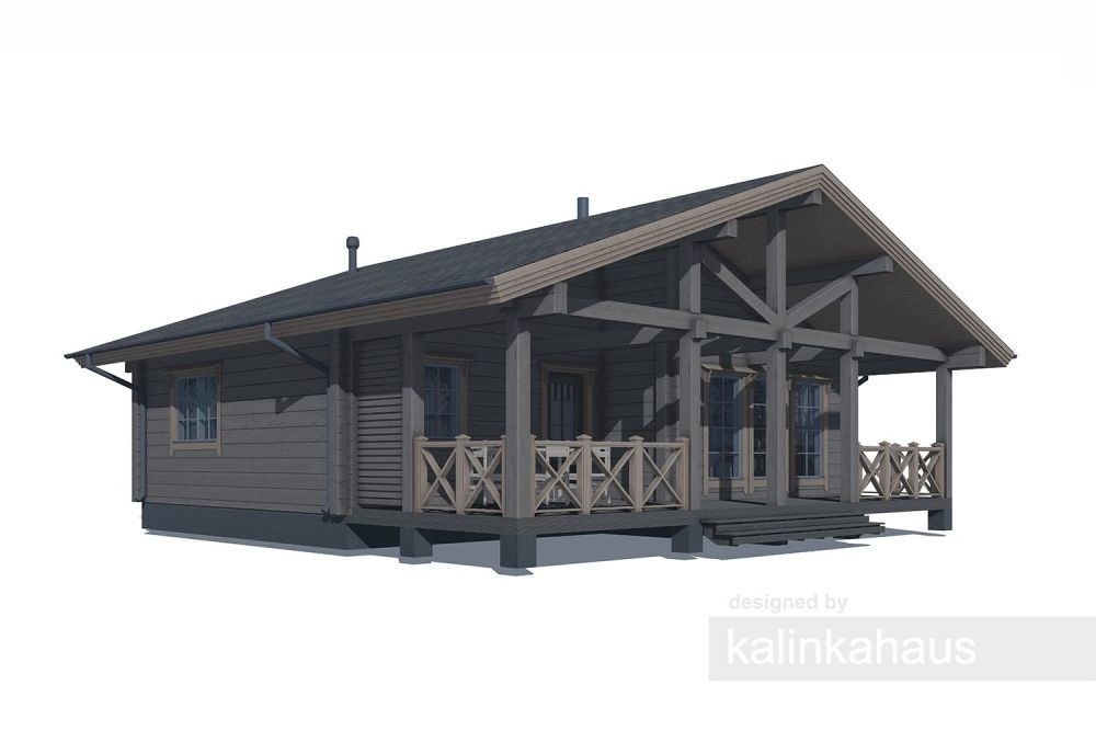wooden house 68.1m² + 29m² terrace