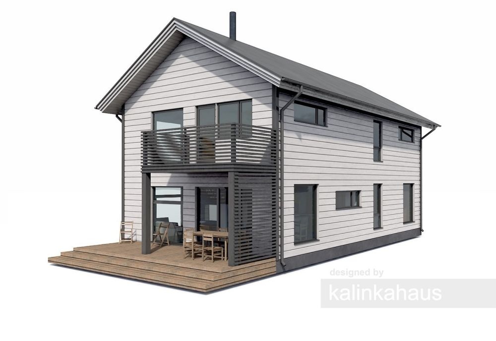 wooden house 166.72m² + 17.75m² terrace